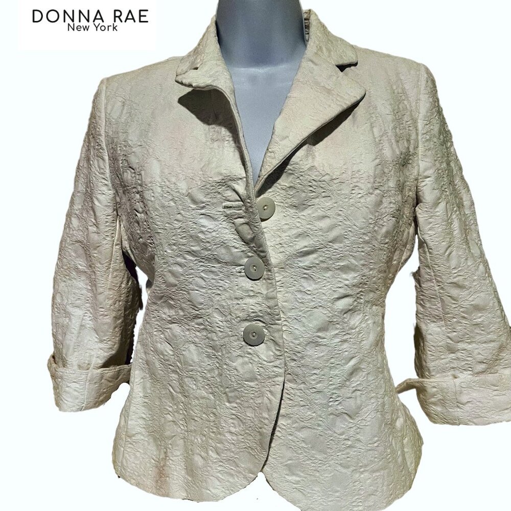 Donna Rae New York Cropped Pant Set, Sz 2, EUC